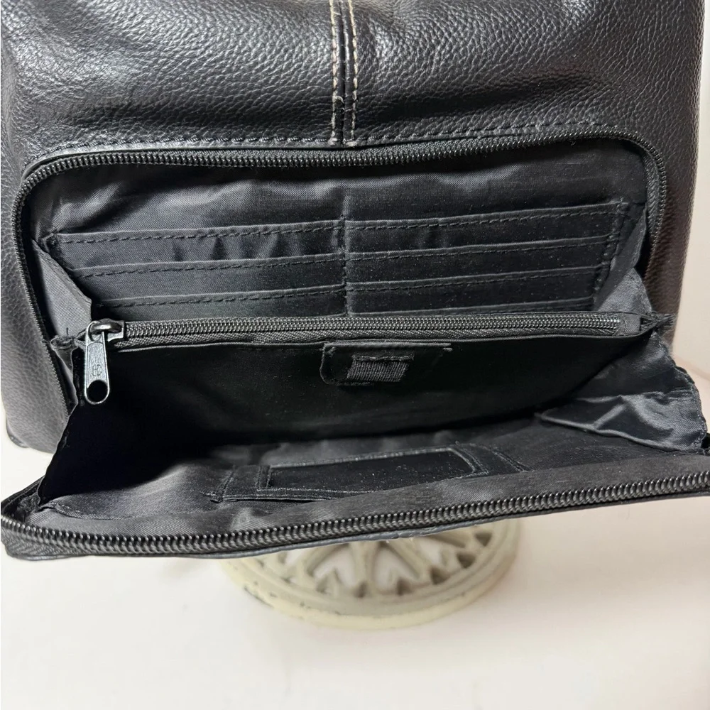 Black Leather Shoulder Bag